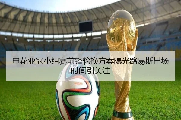 申花亚冠小组赛前锋轮换方案曝光路易斯出场时间引关注